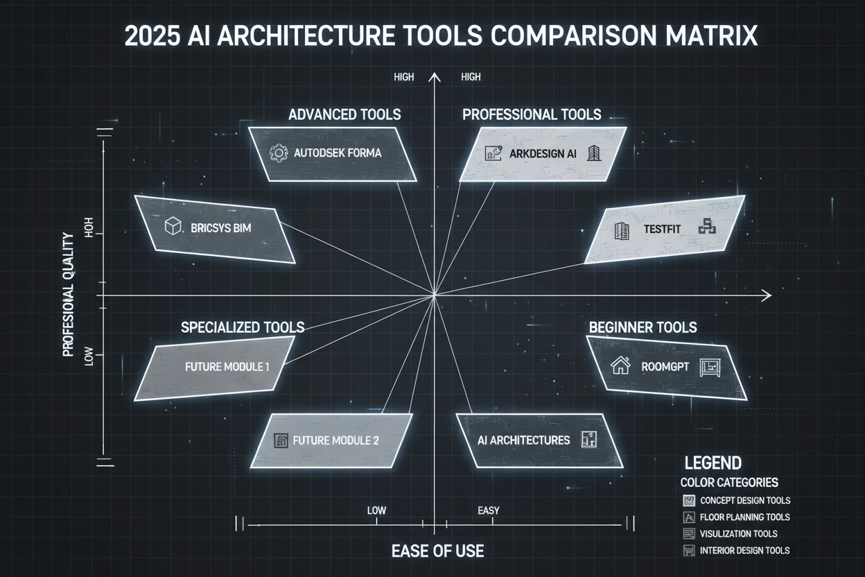 AI Architecture Tools Comparison Matrix 2025